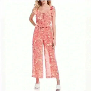 a loves a- Sleeveless  Floral Print Jumpsuit